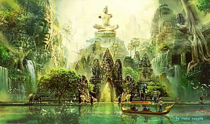 720x425 Ongtola Sunnuon On Twitter The Angkot City[^ ^] Khmer Painting - Khmer Painting