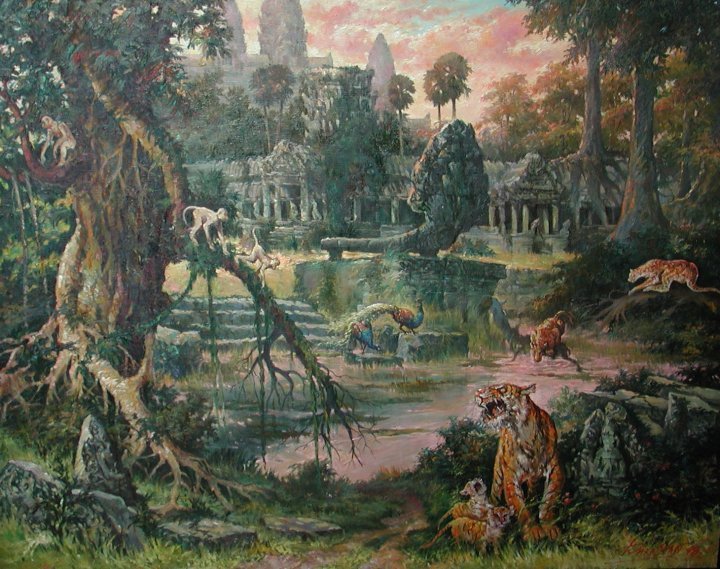 720x569 Timeline A Short History Of Cambodia Brilliant Smile - Khmer Painting