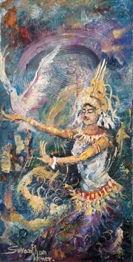 194x383 De Vishnu La Cambodge. Khmer. Site Du - Khmer Painting