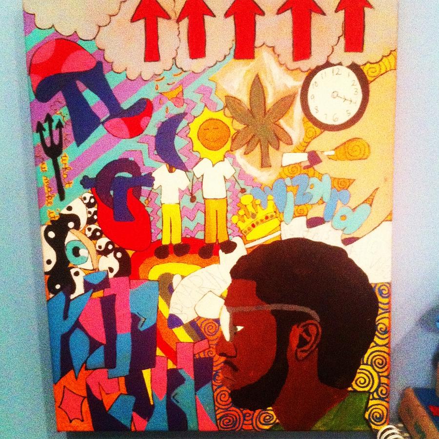 900x900 Kid Cudi Painting By Emilee Ohlmann - Kid Cudi Painting