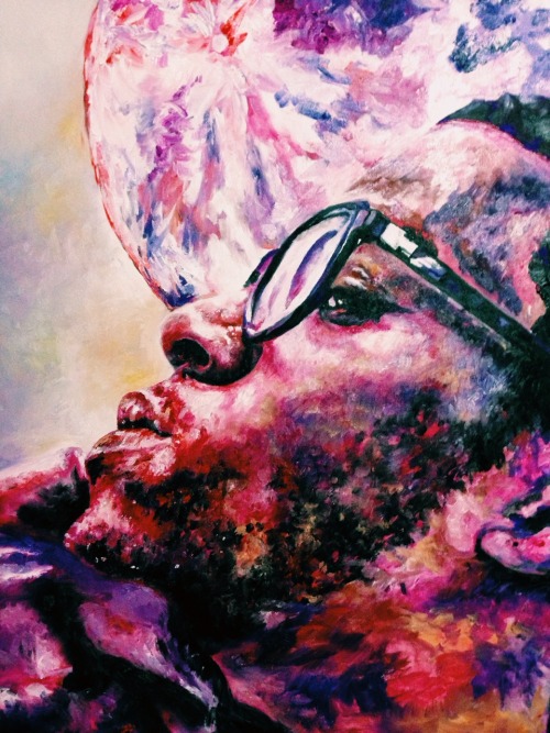 500x667 Kid Cudi Man The Moon Scott Mescudi Oil Painting Artists - Kid Cudi Painting