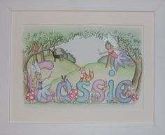 236x193 Mia Woodland Fairy Name Painting From Baby Name - Kids Name Painting