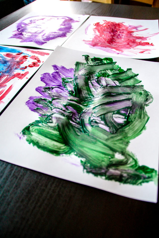 632x948 Vinyl Name Painting Craft For Kids - Kids Name Painting