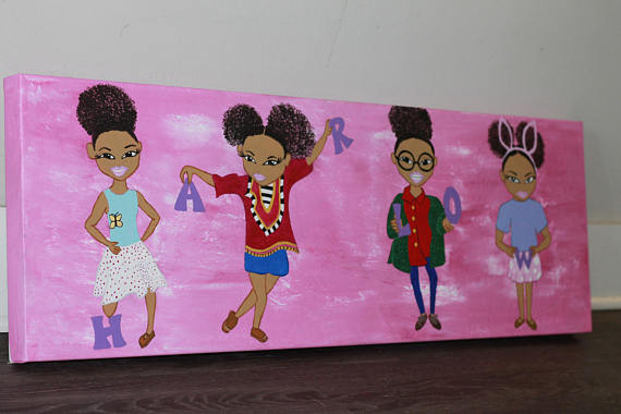 570x380 Custom Kids Name Painting - Kids Name Painting