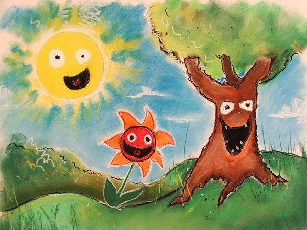 600x450 Nature Painting For Kids Comaccessoriesdecorating Home - Kids Nature Painting