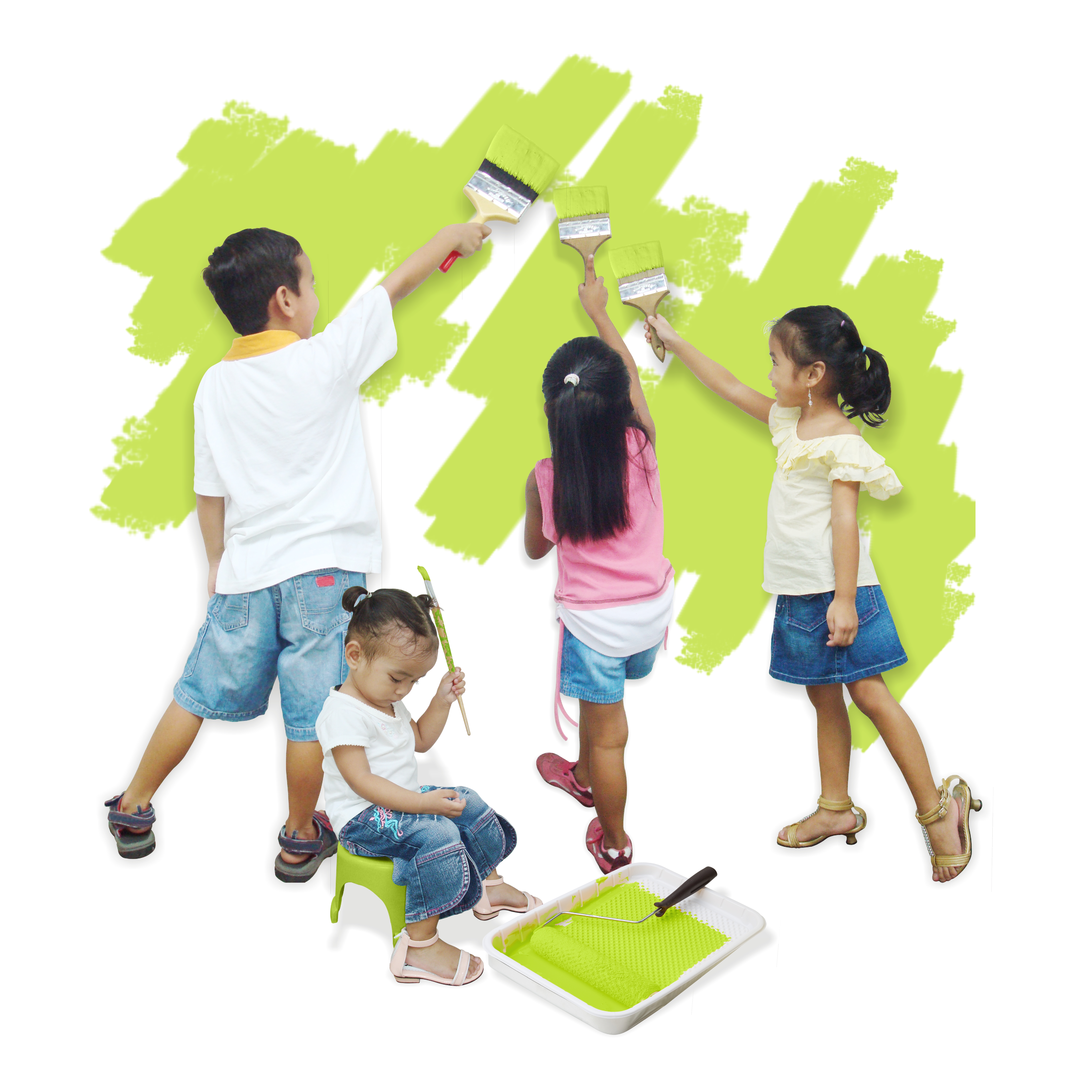 5999x5999 Free Photo Happy Painting Kids - Kids Painting Free