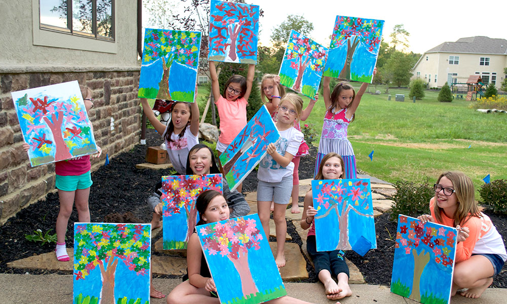 1000x600 Kids Painting Parties - Kids Painting Images