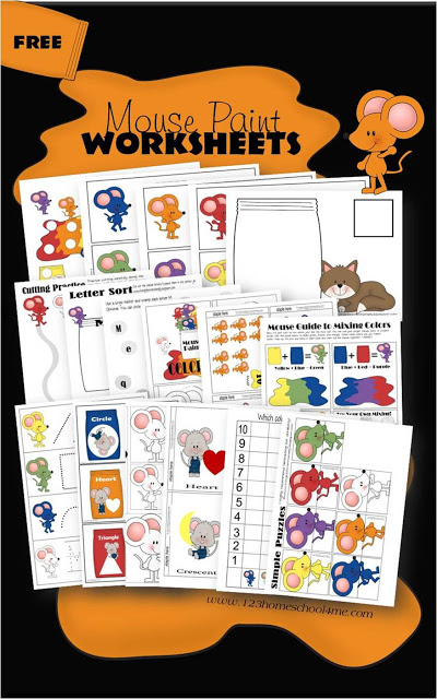 400x640 Freebie Mouse Paint Worksheets - Kids Painting Worksheet