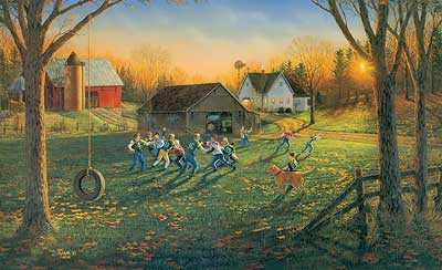 400x244 Little Boys, Big Dreams Kids Playing Football By Sam Timm Wild Wings - Kids Playing With Painting