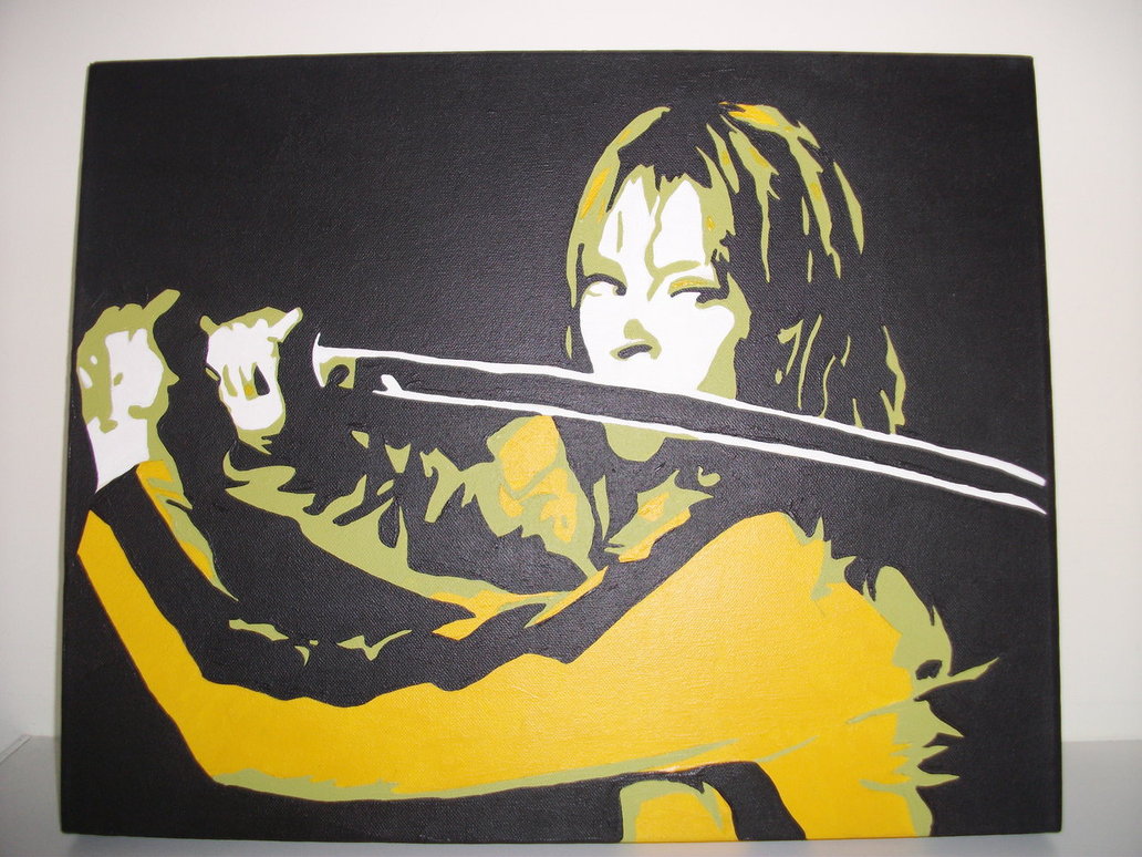 1032x774 Kill Bill Pop Art Canvas By Shimon Graffiti - Kill Bill Painting