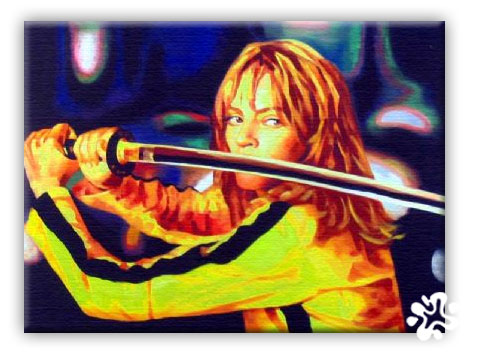 483x357 The Bride Of Kill Bill Canvas - Kill Bill Painting