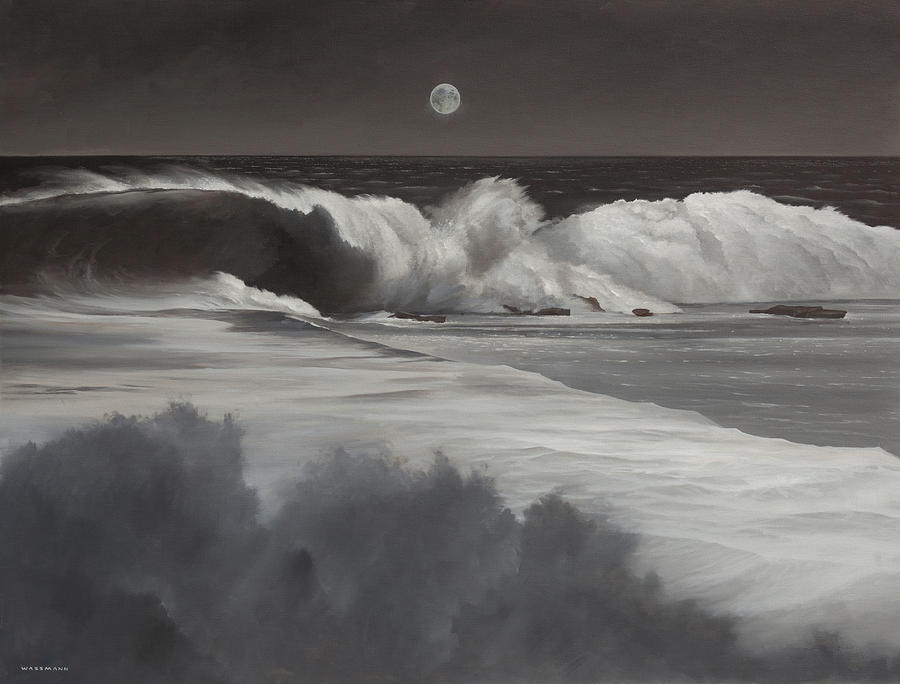 900x684 Killer Dana Moonset Painting By Cliff Wassmann - Killer Painting