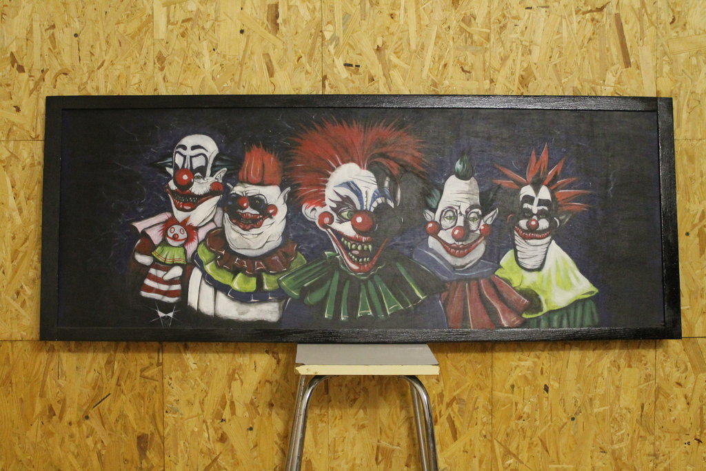 1024x683 Killer Klowns From Outer Space Painting. By Devilo Death - Killer Painting