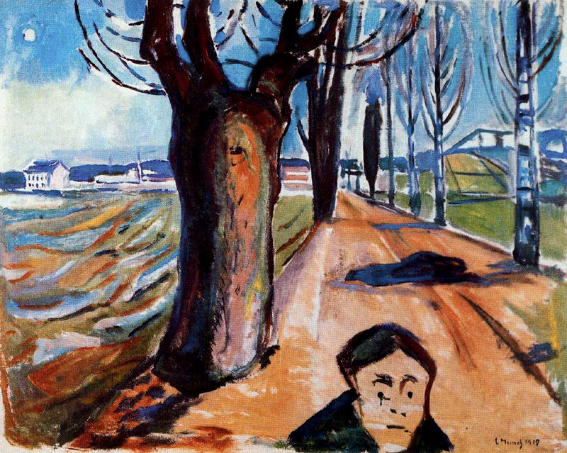 800x639 Killer On The Road By Edvard Munch History, Analysis Amp Facts - Killer Painting