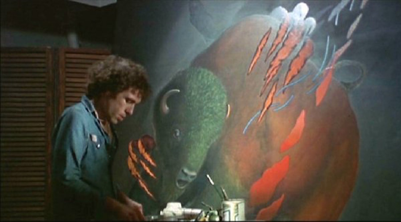 1351x750 Driller Killer Buffalo Painting The Nihilist Void - Killer Painting