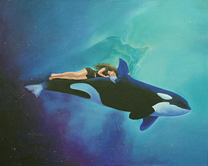 300x239 Killer Whale Paintings Fine Art America - Killer Whale Painting