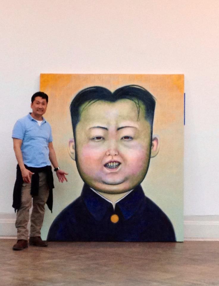 736x960 One Of My Friends Painted Kim Jong Un - Kim Jong Un Painting