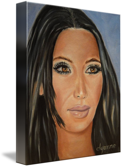 478x650 Kim Kardashian Celebrity Painting By Dyanne Parker - Kim Kardashian Painting