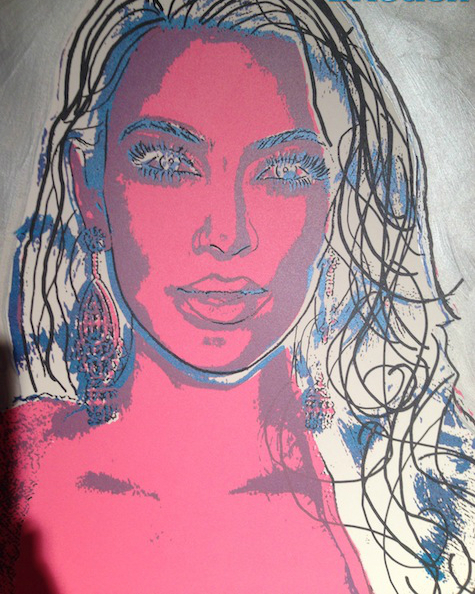 475x594 Kim Kardashian Has Been Painted In The Iconic Style Of Andy Warhol - Kim Kardashian Painting