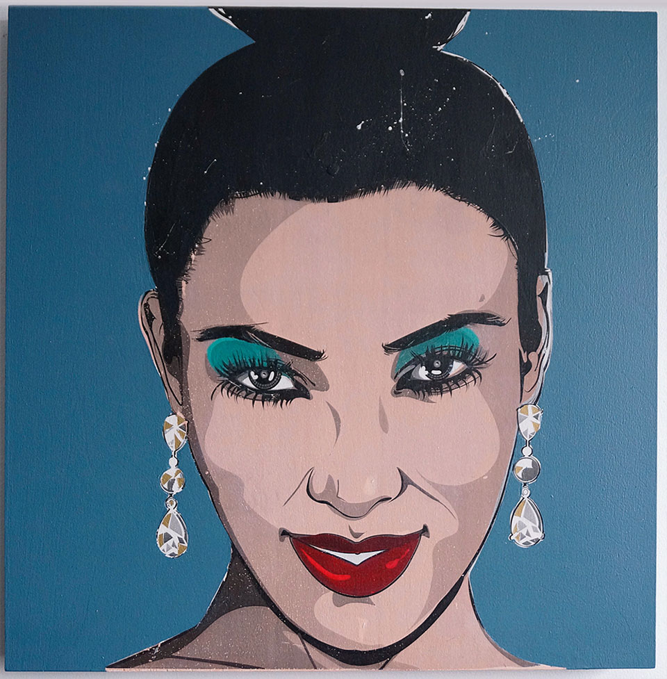 960x977 Acrylic Painting By Kestin Cornwall Issue No. 206 - Kim Kardashian Painting