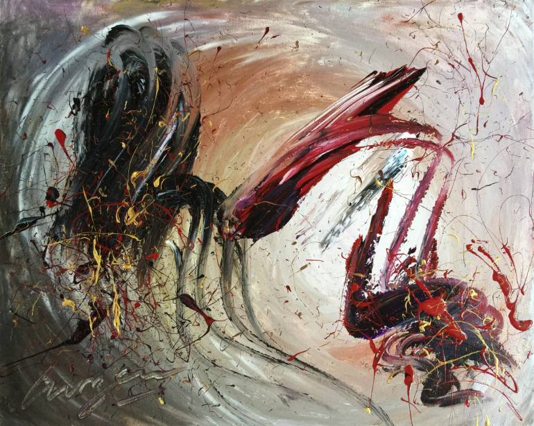 770x614 Saatchi Art The Kindness Painting By Lunzen Thai - Kindness Painting