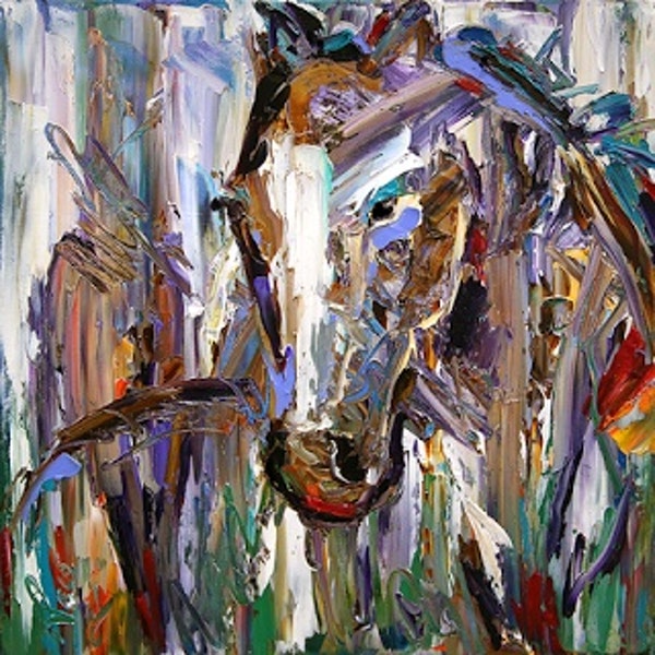 600x600 Kindred Spirits In Our Lives. Contemporary Horse Paintings By - Kindred Spirits Painting