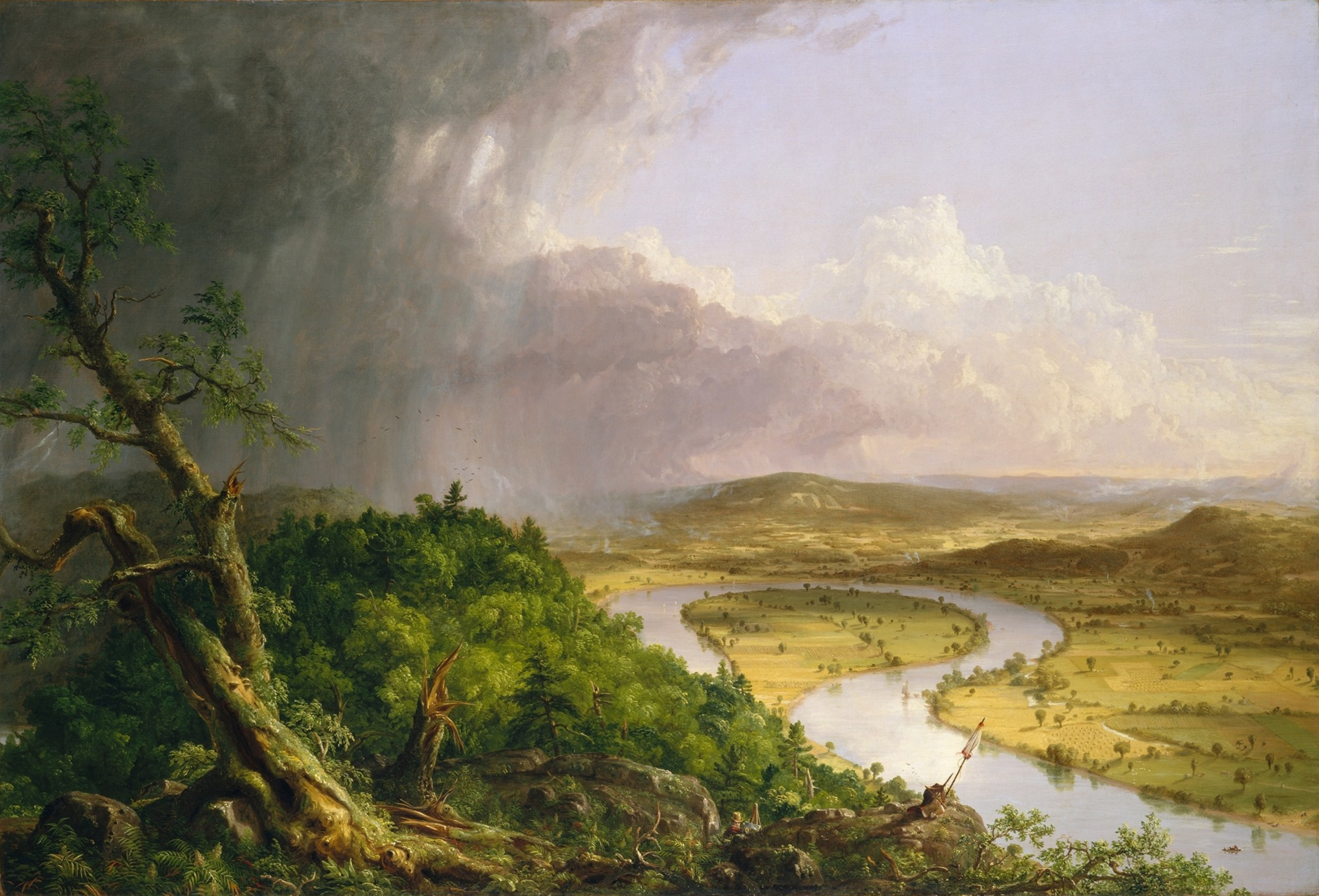 3181x2161 Hudson River School - Kindred Spirits Painting Value