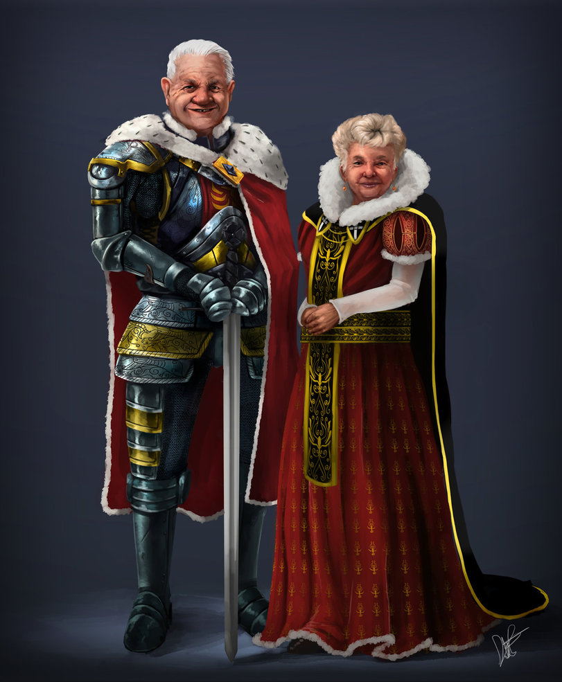 811x985 King And Queen Painting By Pasco295 - King And Queen Painting