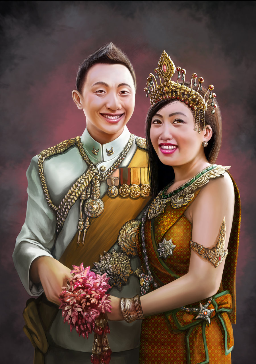 900x1277 King And Queen By Houa Vang - King And Queen Painting.