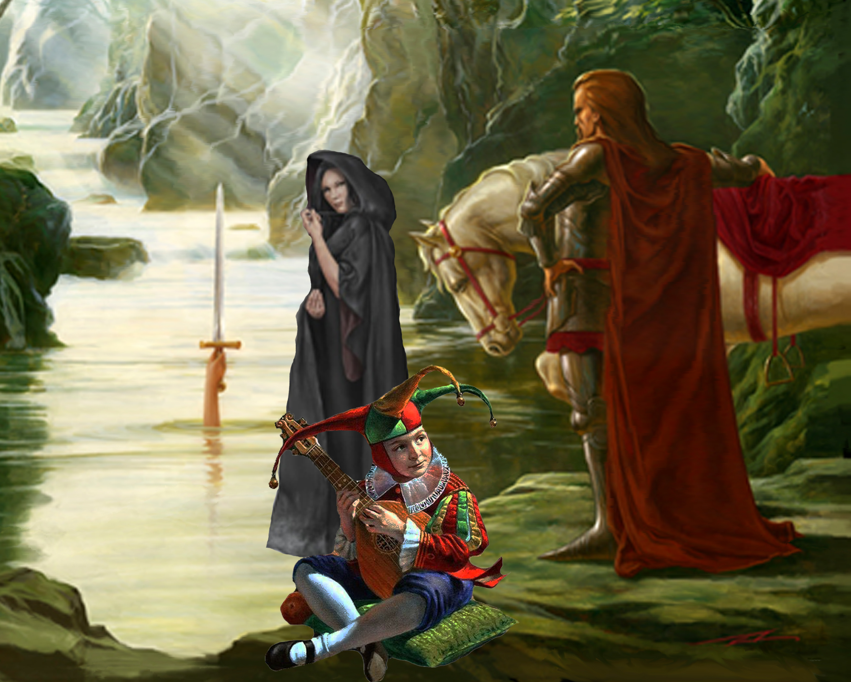 2746x2200 King Arthur - King Arthur Excalibur Painting