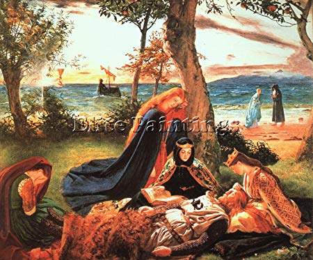 450x373 Death King Arthur James Archer Artist Painting Reproduction - King Arthur Painting