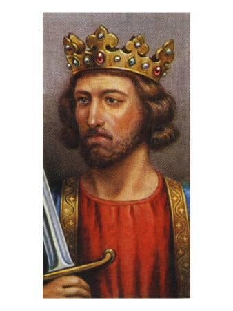 338x450 King Edward I Portrait (Reigned 1272 - King Crown Painting