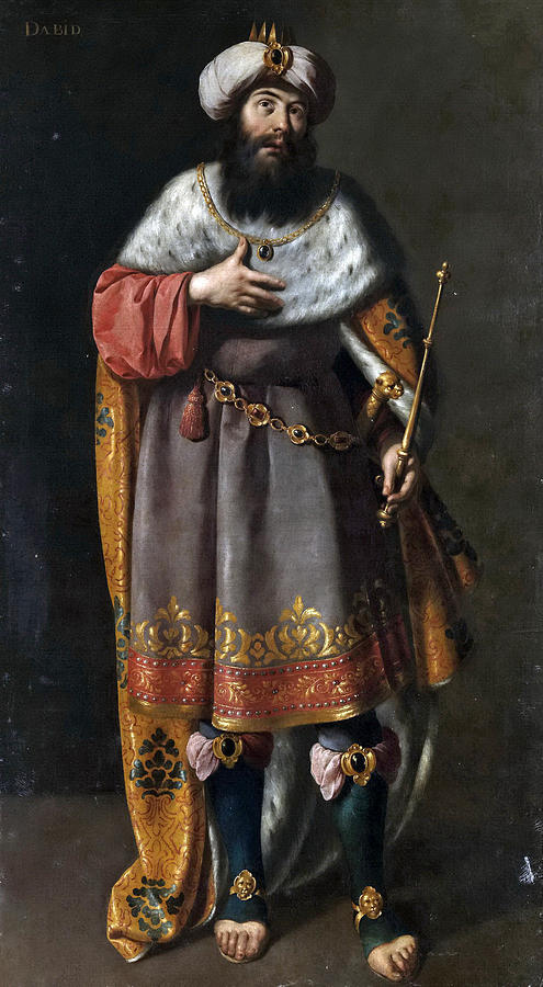 495x900 King David Painting By Ignacio De Ries - King David Painting
