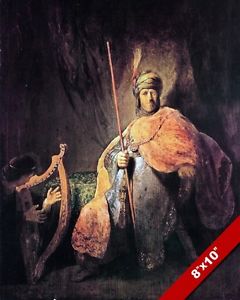 240x300 Saul Amp King David Painting Old Testament Bible History Art Real - King David Painting