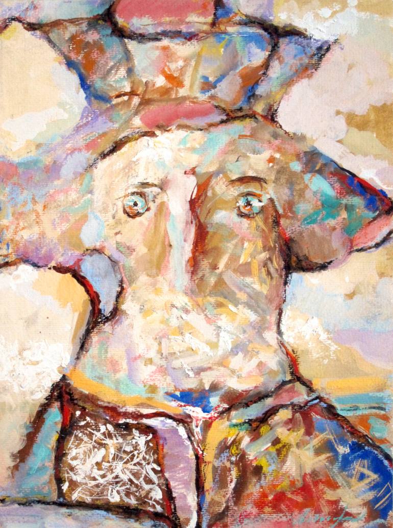 770x1035 Saatchi Art King David. Painting By Sergey Lipovtsev - King David Painting
