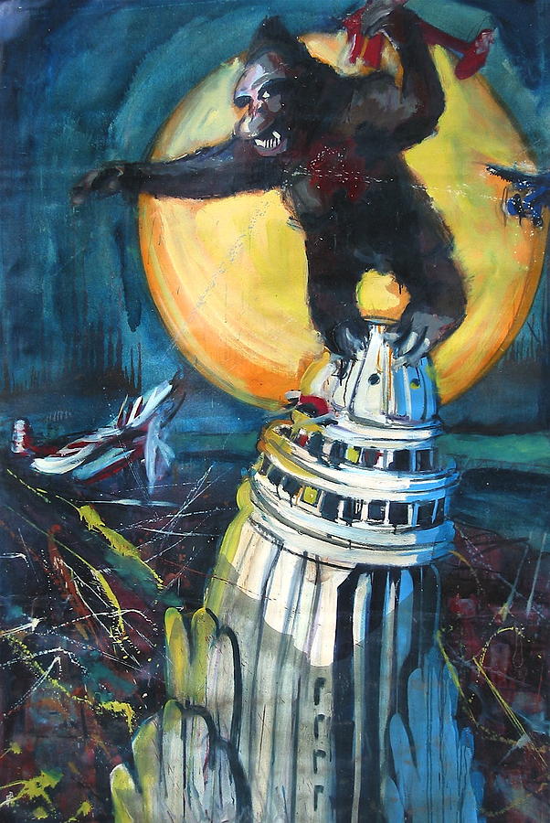 602x900 King Kong Painting By Les Leffingwell - King Kong Painting