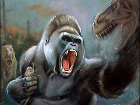480x360 Legends Amp Tales - King Kong Painting