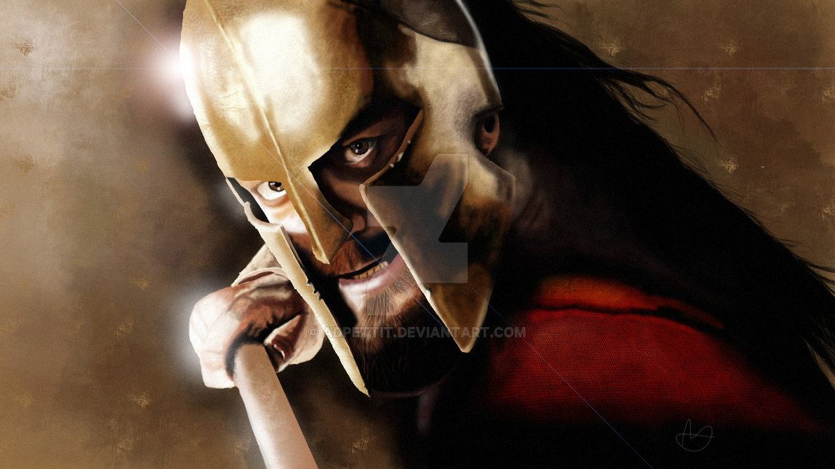 1191x670 King Leonidas Speed Painting By Adpettit - King Leonidas Painting