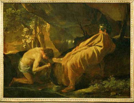 467x360 Nicolas Poussin - King Midas Painting