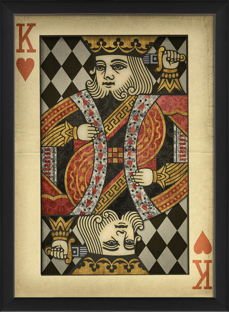 470x640 King Of Hearts Printed Wall Art, 12.63x17.13 - King Of Hearts Painting