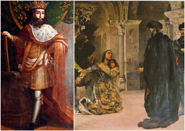 640x455 At His Coronation, King Pedro I Of Portugal Dug Up The Body Of His - King On Throne Painting