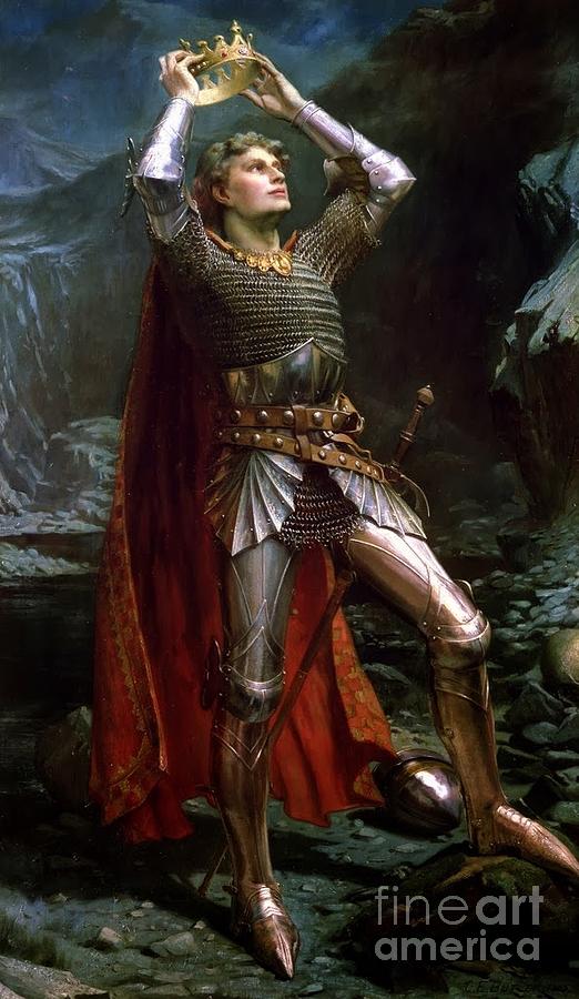 522x900 King Arthur Painting By Motionage Designs - King Painting