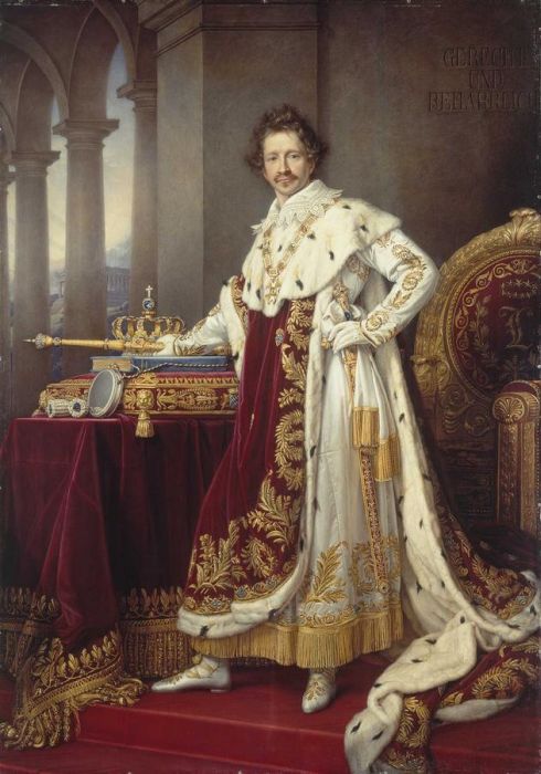 490x700 King Ludwig I In His Coronation Robes, 1826 - King Painting