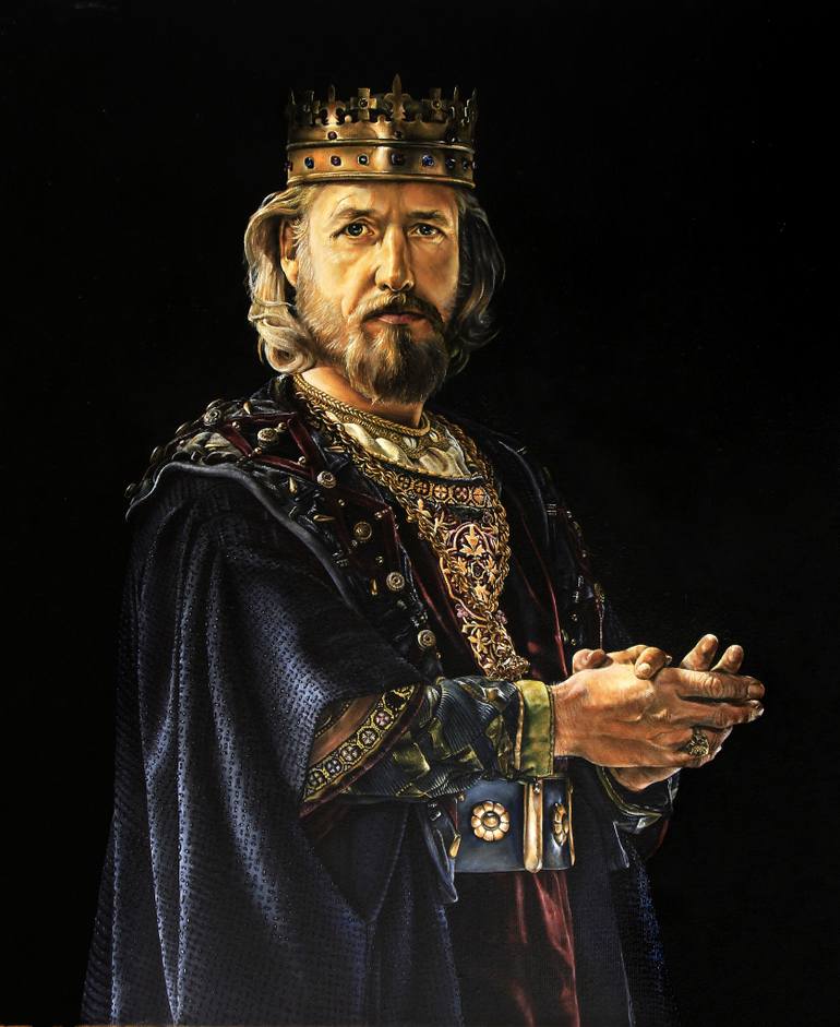 770x941 Saatchi Art King Ecbert Painting By Mushegh Hovsepyan - King Painting