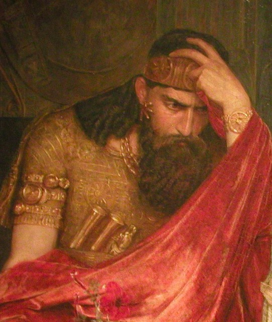 541x640 Did King Saul Have Ptsd - King Saul Painting