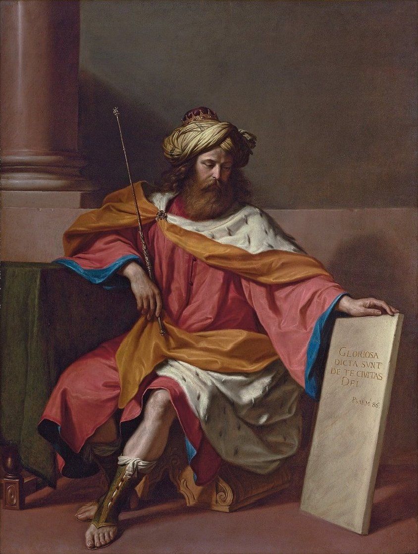 844x1117 Painting King David - King Saul Painting