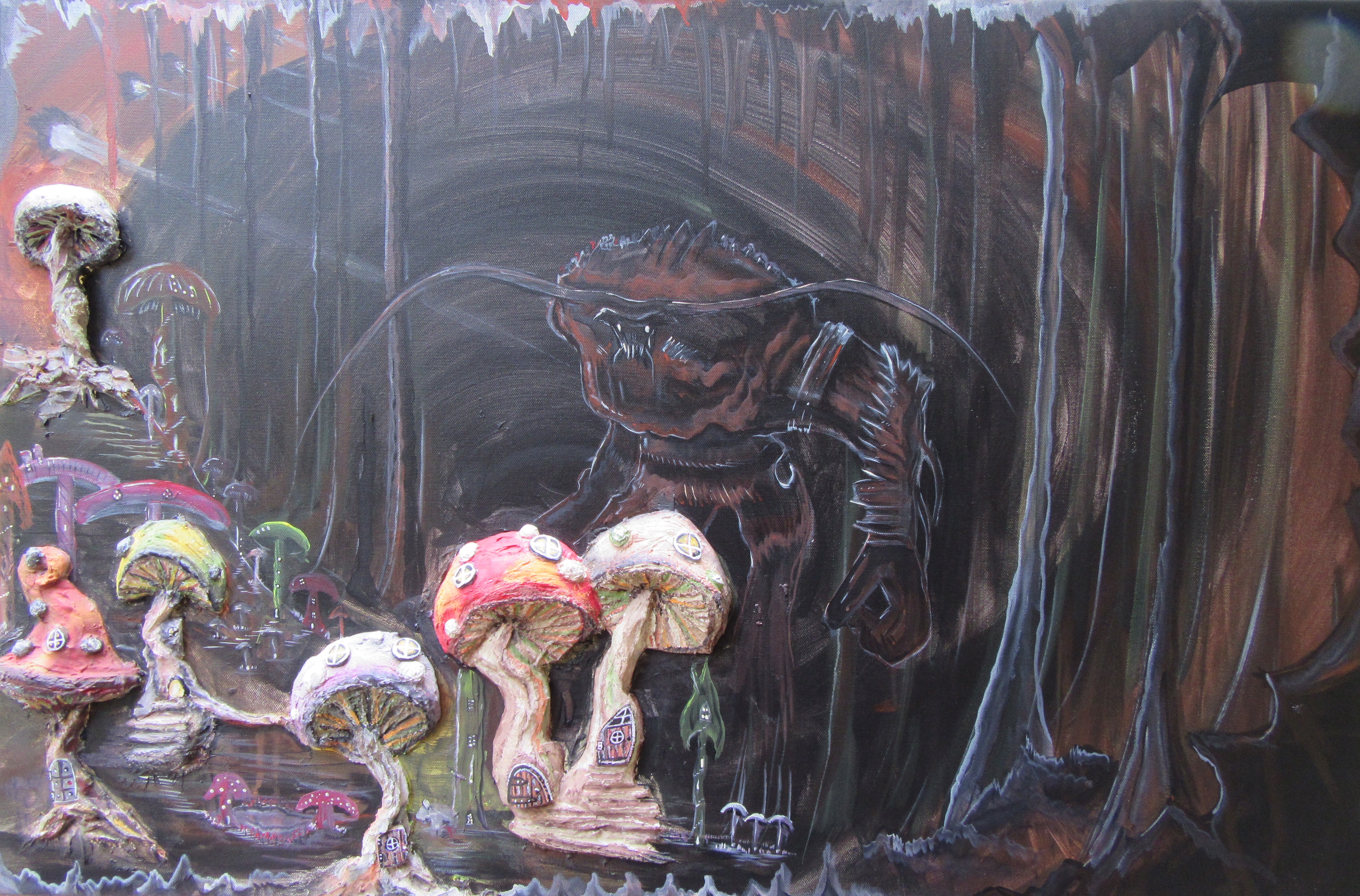 5122x3376 Down The Dark Path New Huge Painting Doomed Kingdom - Kingdom Painting