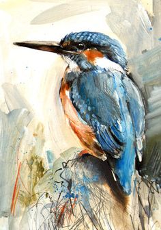 236x336 Kingfisher Painting - Kingfisher Painting