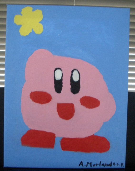 567x720 Kirby Painting By Kirbykid24 - Kirby Painting