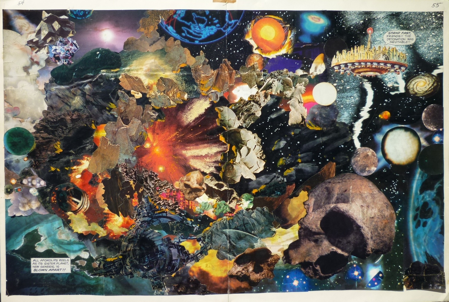 1525x1027 Hunger Dogs Jack Kirby Collage, In Steve Roden's Stoners Delight - Kirby Painting